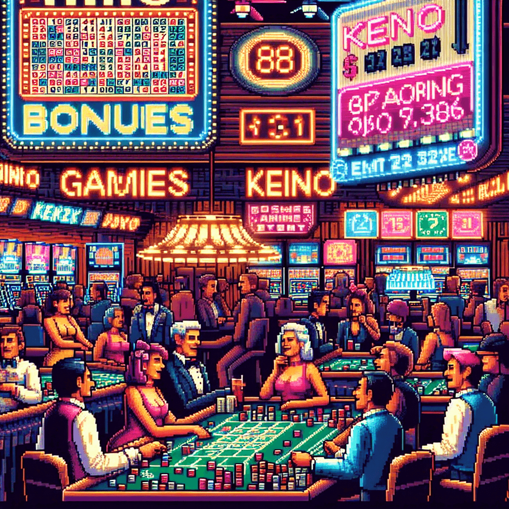 Promotional Keno banner showcasing best bonuses of the day